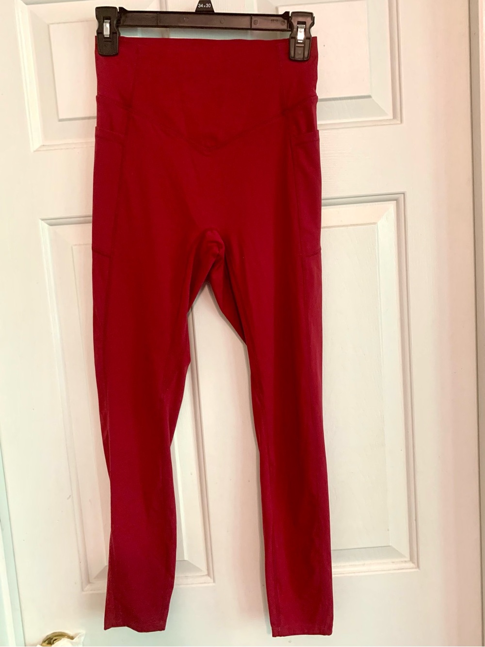 NWOT Halara Deep Red Tummy Control Leggings